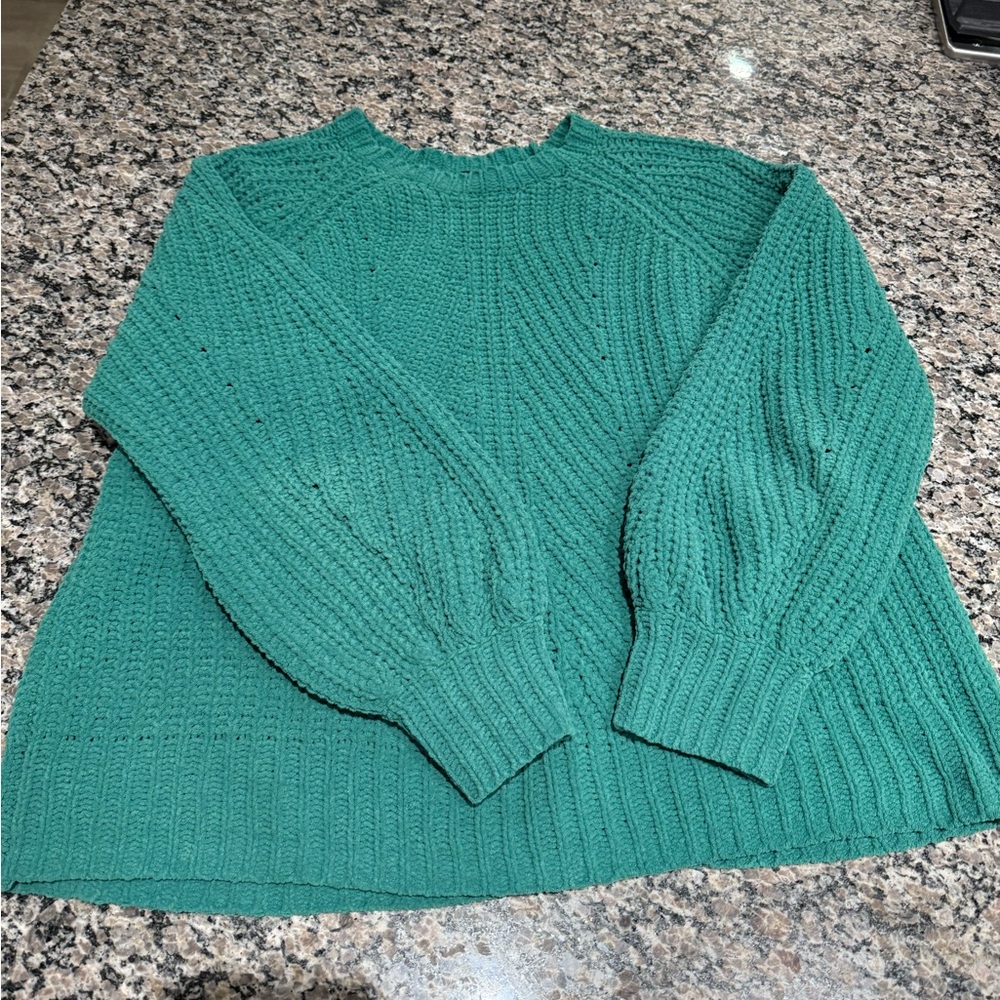 F&F Teal Women's Crew Neck Sweater